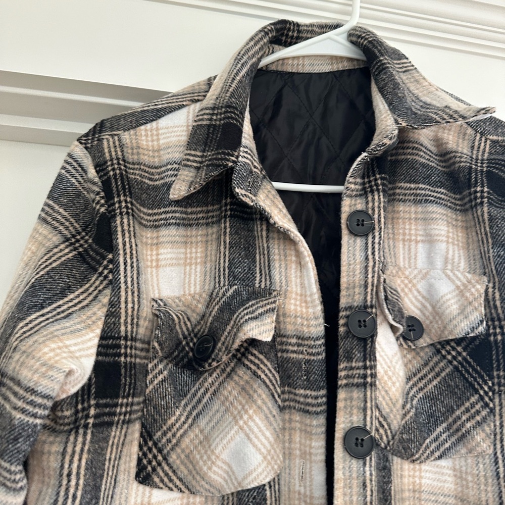 Long Sleeve Plaid Button Up - Picture 2 of 3
